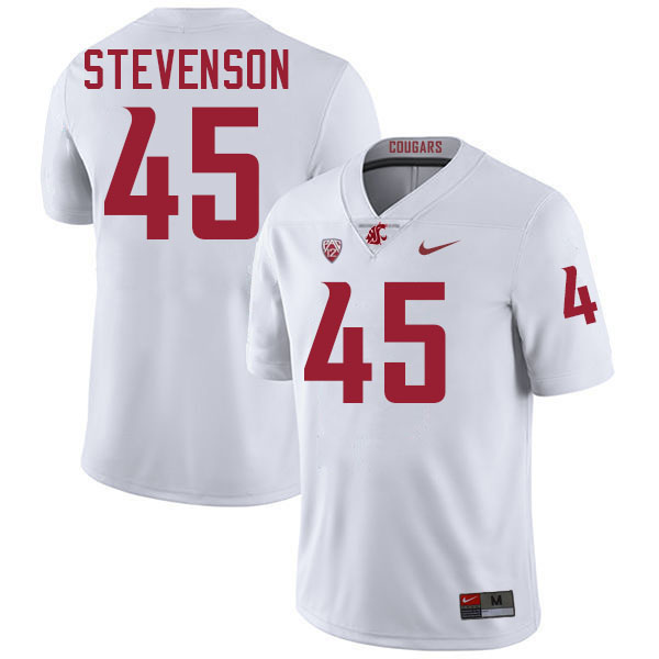 Raam Stevenson WSU Cougars Jersey.Washington State Cougars #45 Raam Stevenson Jersey Youth-White